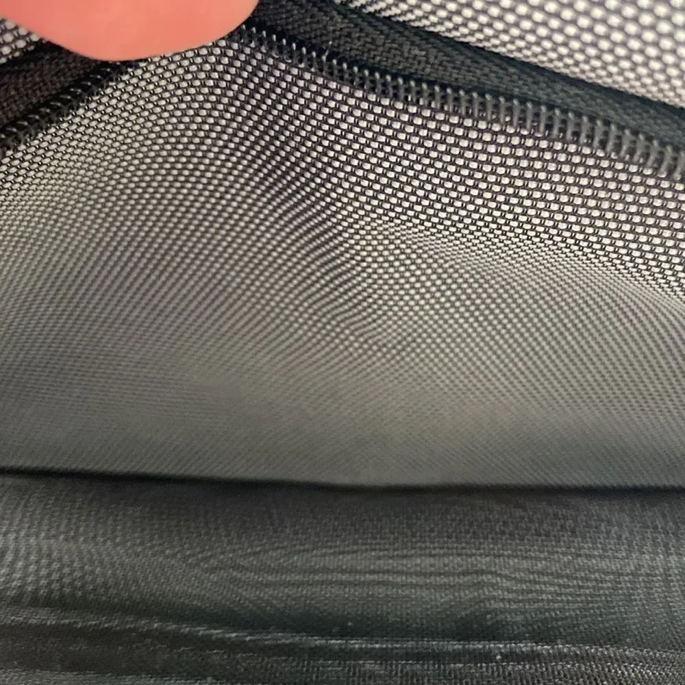 BLV Bulgari small gray travel case never used with clip close